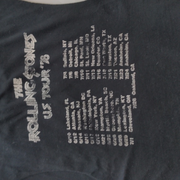 FINAL PRICE H&M Divided The Rolling Stones US Tour '78 Graphic Crop Tank Top XS - Picture 4 of 4